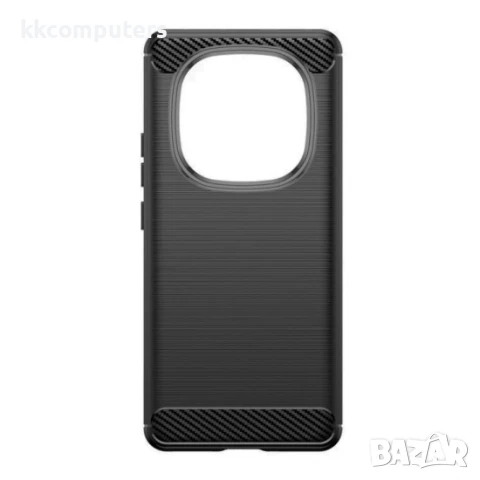 Силиконов кейс MBX Carbon, За Xiaomi Redmi Note 14 Pro 5G, Черен, снимка 2 - Калъфи, кейсове - 50450888