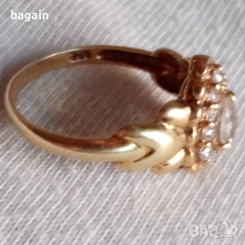 Уникален сребърен пръстен с турмалин , снимка 3 - Пръстени - 52966353