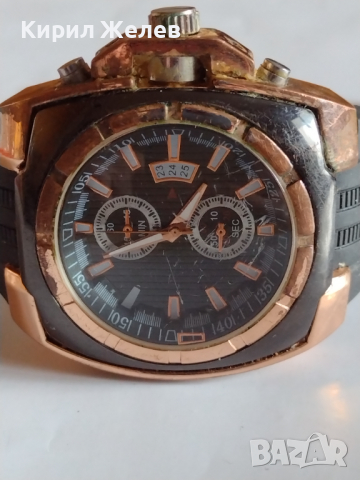 Мъжки часовник масивен стилен много красив с силиконова каишка - 26544, снимка 6 - Мъжки - 36146045