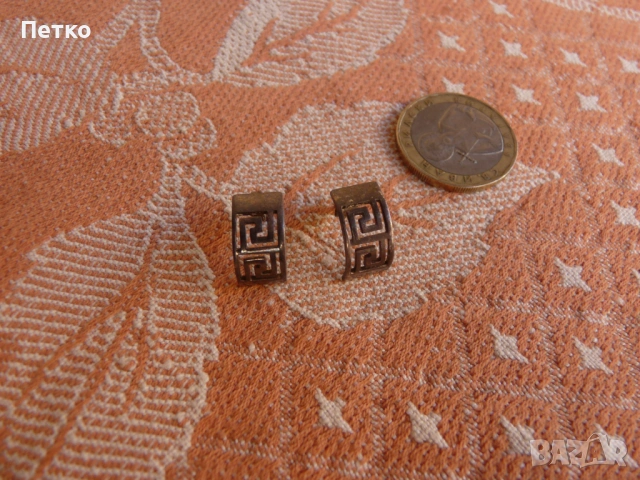 Автентични възрожденски сребърни  обеци, снимка 2 - Антикварни и старинни предмети - 53129793