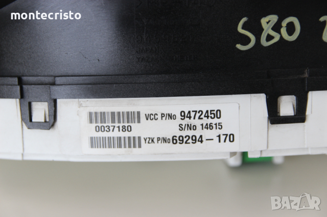 Километраж Volvo S80 (1998-2006г.) 9472450 / 69294-170 / 69294170, снимка 6 - Части - 44701310