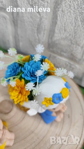 Ангелчета в жълто и синьо!!, снимка 13 - Декорация за дома - 53048975