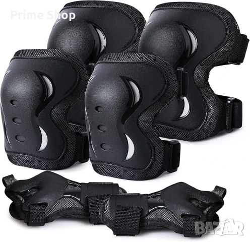 Комплект протектори 6-в-1 за колене, лакти и китки, наколенки, налакътници