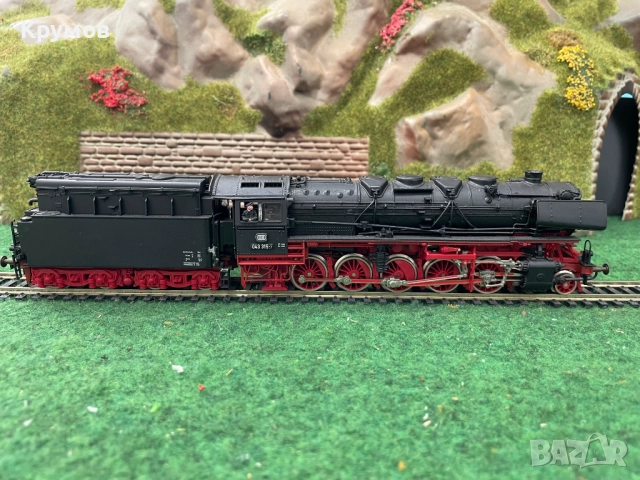 Локомотив парен Роко BR43/44 HO 1:87 влак ЖП модел отличен, снимка 1