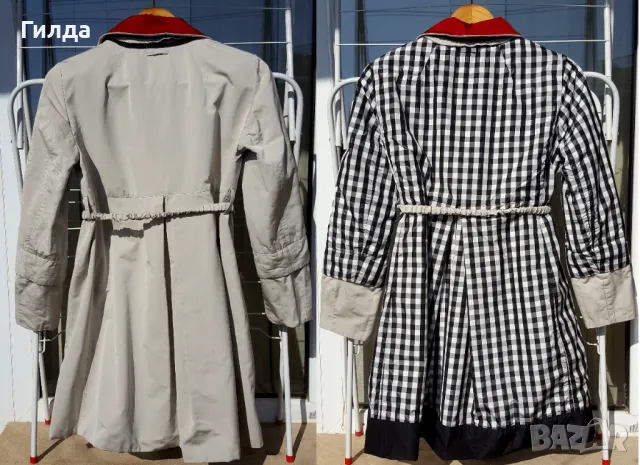 Max Mara шлифер тренчкот S двулицев, снимка 3 - Шлифери - 49785282