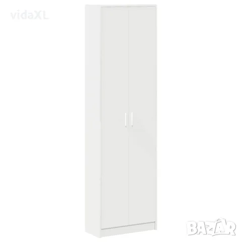 vidaXL Гардероб Бяло 55 x 25 x 189 см Инженерна дървесина