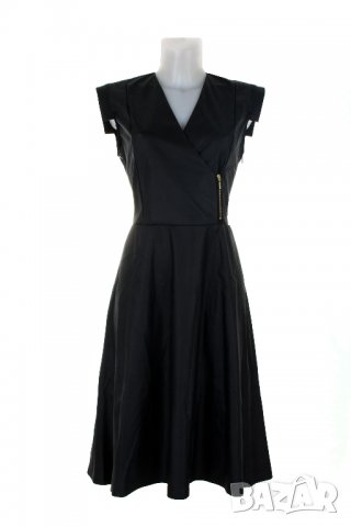 Черна рокля имитация на кожа марка 1st Somnium , снимка 2 - Рокли - 38768313