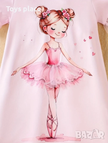 8г Рокля с балерина Нова , снимка 3 - Детски рокли и поли - 52631390