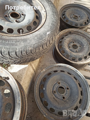 Оригинални стоманени джанти 15" 4*108 Ауди 80 4 бр, снимка 2 - Части - 36271965