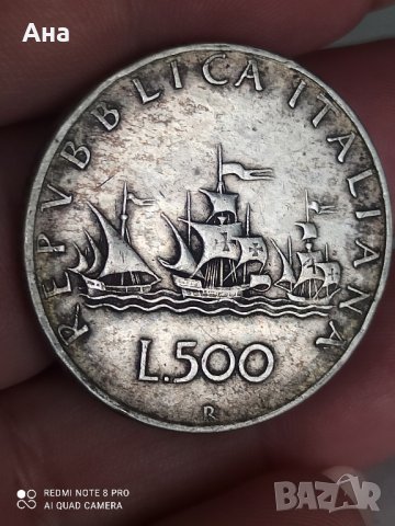 500 лири1959 г

сребро , снимка 1 - Нумизматика и бонистика - 41735100