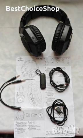 Spirit Of Gamer XPERT-H900 безжични геймърски слушалки, снимка 4 - Bluetooth слушалки - 53659371