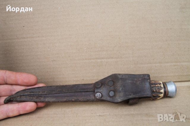 Немски ловен нож ''Doppelren Solingen'', снимка 2 - Антикварни и старинни предмети - 42611862