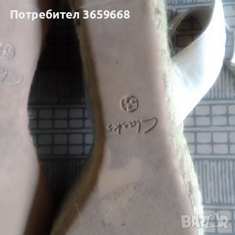 Дамски сандали Сlarks,размер 5,5, на платформа.Намаление, снимка 5 - Сандали - 40653793