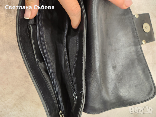 Елегантна кожена чанта, снимка 2 - Чанти - 44552596