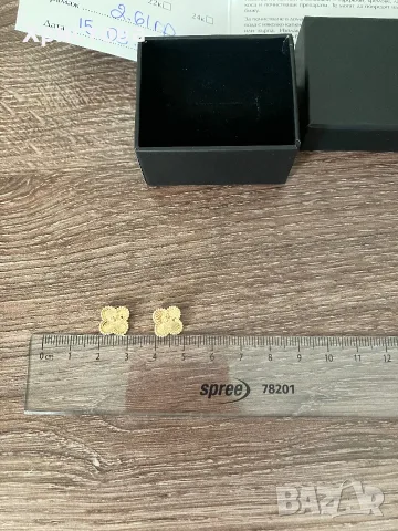 Златни обеци  14k.,2,61гр., снимка 4 - Обеци - 56140100