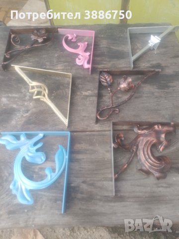 Етажерки , рафтове , стойки , конзоли и рафтоносачи от ковано желязо, снимка 13 - Други - 44395572