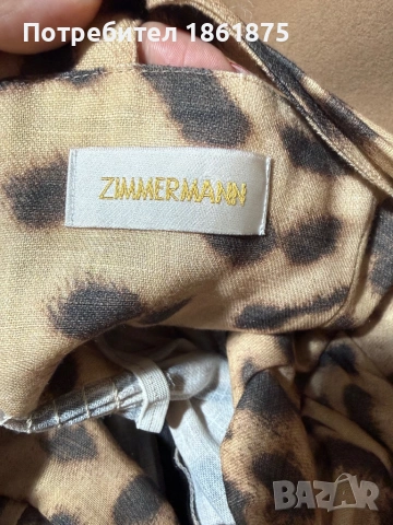 Уникална рокля 100% лен ZIMMERMANN, снимка 5 - Рокли - 53399330