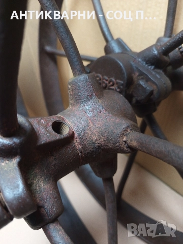Комплект Стари Немски Метални Колела Общо Тегло 13кг. , снимка 4 - Антикварни и старинни предмети - 52930586
