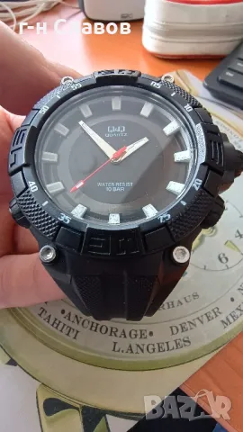 Мъжки часовник Q&Q (Citizen watch)! Водоустойчивост 10 ATM! произведен от Citizen Watch Co., Ltd. , снимка 7 - Мъжки - 50375210