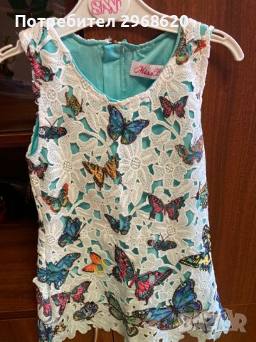 Рокля 5-6 години 116 см, снимка 1