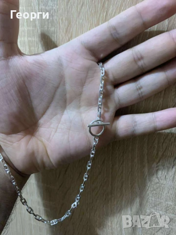 Hermes оригинално сребърно дамско колие , снимка 2 - Колиета, медальони, синджири - 51424676