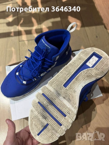 Under Armour Curry 5 "Royal" размер 47,5, снимка 7 - Спортни обувки - 53260964