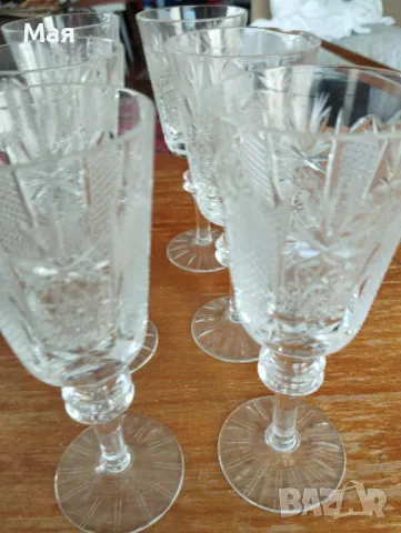 Кристални чаши за вино, снимка 4 - Чаши - 50370400