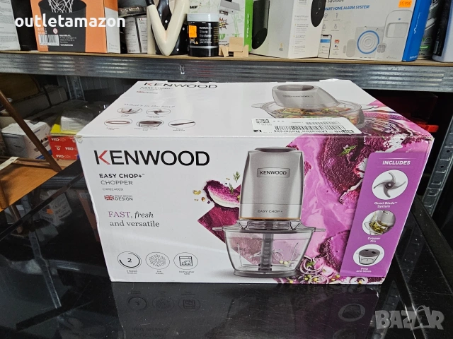 Чопър Kenwood EasyChop+ (CHP62.400SI) 500W , снимка 7 - Чопъри и пасатори - 53274756