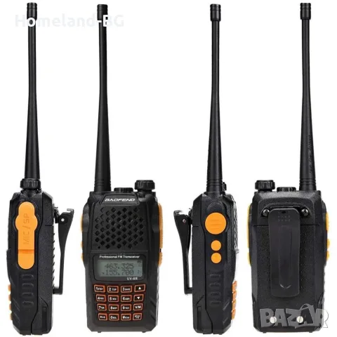 Двубандова радиостанция Baofeng UV-6R, 128 канала, Честотен диапазон: 136-174/400-520MHz, Черна, снимка 12 - Оборудване и аксесоари за оръжия - 55837128