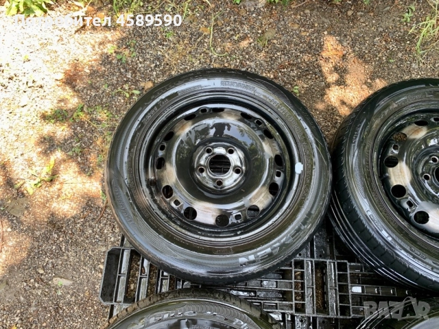 4бр.Оригинални железни джанти 15цола 5x100 + ГУМИ 195/55/15 за Vw,Audi,Skoda,Seat, снимка 7 - Гуми и джанти - 51809093