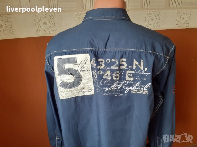 👉Разпродажба!Tom Tailor Original М ефектна, снимка 3 - Ризи - 41245299