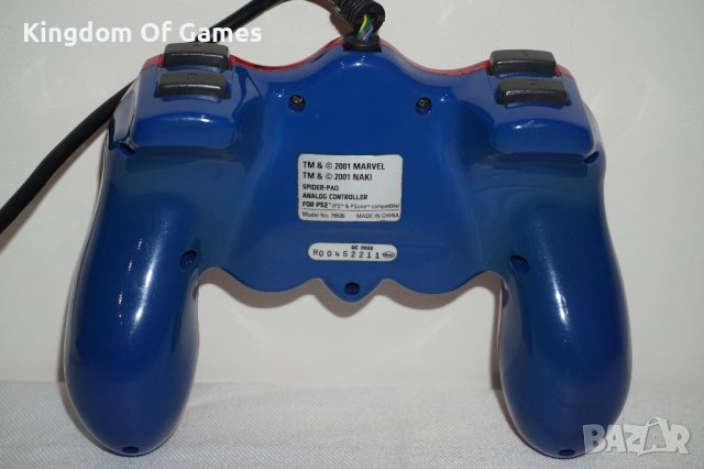 Оригинален джойстик Spider-Man Marvel Naki за Playstation 2  ТЕСТВАН И РАБОТЕЩ, снимка 10 - Аксесоари - 41291690