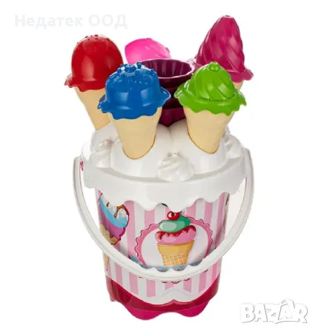 Пластмасови играчки за плаж, Сладолед, 13 бр.