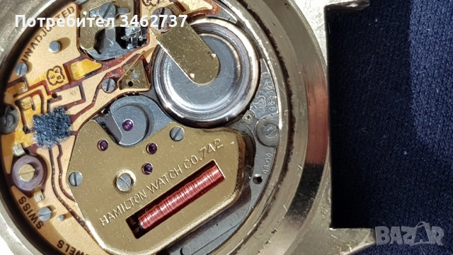 Hamilton quartz ref.742, снимка 6 - Мъжки - 52459009