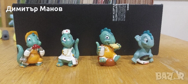 Стари играчки от Kinder - лъвчета и хипопотами, снимка 4 - Фигурки - 53529679