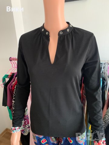 Michael Kors  черна блуза, снимка 3 - Блузи с дълъг ръкав и пуловери - 40678929