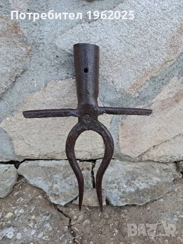 Стара Ръчно кована вила за цвекло, снимка 4 - Антикварни и старинни предмети - 51738460