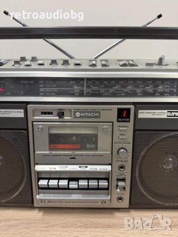 🔈Радиокасетофон HITACHI TRK-8190 E - Boombox - профилактиран🔈, снимка 3 - Радиокасетофони, транзистори - 56074905