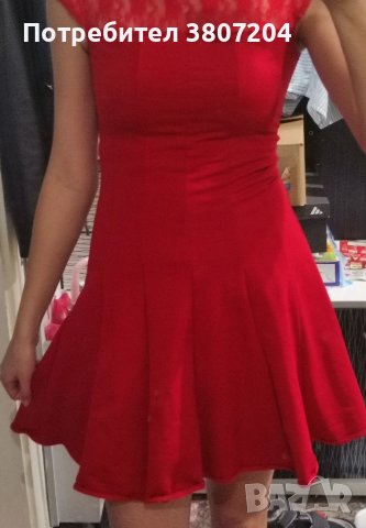 Официална червена рокля, снимка 5 - Рокли - 42260663