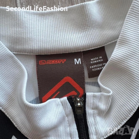 Колоездачна тениска Scott бяла размер M, блуза, снимка 2 - Спортна екипировка - 52283129