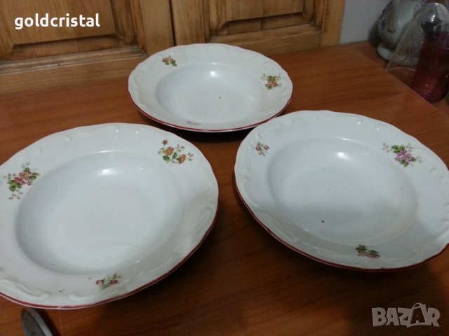Стар български порцелан чинии дълбоки , снимка 7 - Антикварни и старинни предмети - 39815594