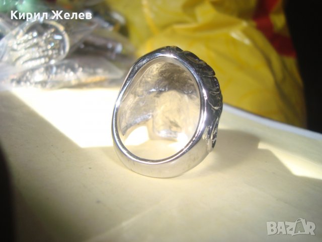 СТОМАНЕН ХЕВИ МЕТЪЛ ПРЪСТЕН НЕРЪЖДАЕМ НОВ ПИРАТСКИ МОДЕЛ 24974, снимка 10 - Пръстени - 34566014