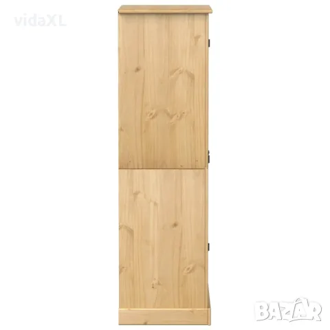 vidaXL Гардероб "Corona" 76x50x170 см бор масив, снимка 5 - Гардероби - 56147447