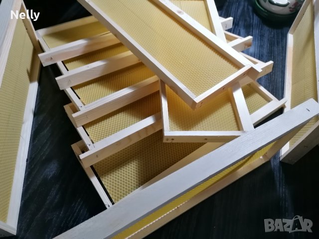 Рамки за пчелни кошери с монтирани восъчни основи, снимка 4 - За пчели - 44252856