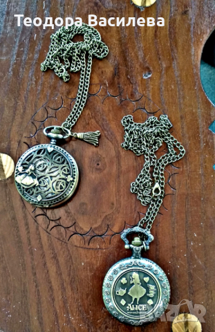 Джобен часовник Алиса в страната на чудесата , снимка 6 - Джобни - 36181865