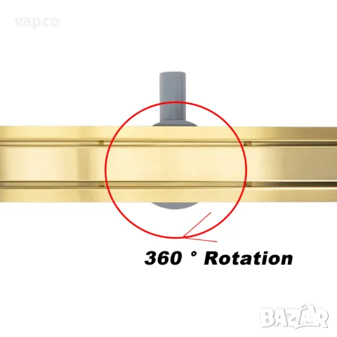 Линеен подов сифон за баня - Злато, снимка 2 - ВИК - 47682403