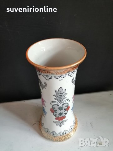 стара ваза немски порцелан с печат, снимка 3 - Вази - 40496913