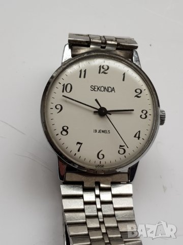 Мъжки механичен часовник Sekonda 19 Jewels, снимка 2 - Антикварни и старинни предмети - 38951389