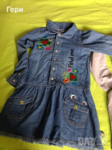 Рокли с дълъг ръкав р-р 116 всичко за 10 лв., снимка 11 - Детски рокли и поли - 52292258