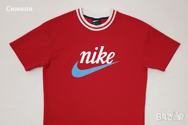 Nike NSW Graphic Mesh T-Shirt оригинална тениска S Найк спорт фланелка, снимка 2 - Спортни дрехи, екипи - 41641491